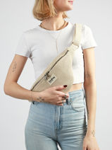 Heuptasje Hindbag Beige tressage TS-vue-porte